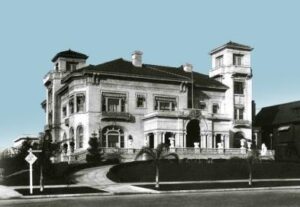 Historic mansion in Hawthorne, California, showcasing Victorian architecture and preserved by the Hawthorne Historical Society.