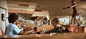 Historic Hawthorne community gathering at a local diner.