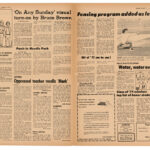 Vintage Cougar newspaper page from October 15, 1971, featuring local news, sports, and community updates.