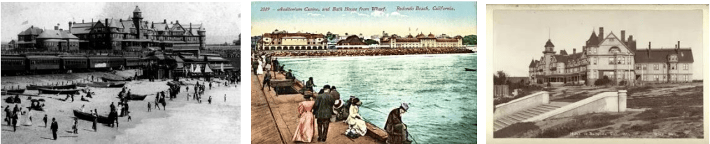 Historic images of Hawthorne, California, including the waterfront and old buildings, showcased in the July 2025 newsletter by the Hawthorne Historical Society.