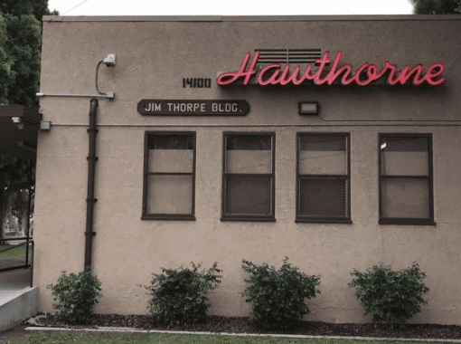 Community calendar showing upcoming meetings and events for Hawthorne Historical Society, including city hall closures, commission meetings, and local planning sessions.